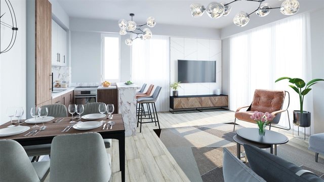 Hipodrom nov stan 76m2 so tri spalni