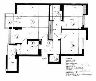 Centar sproti bilna 90m2 renoviran stan za kancelarii