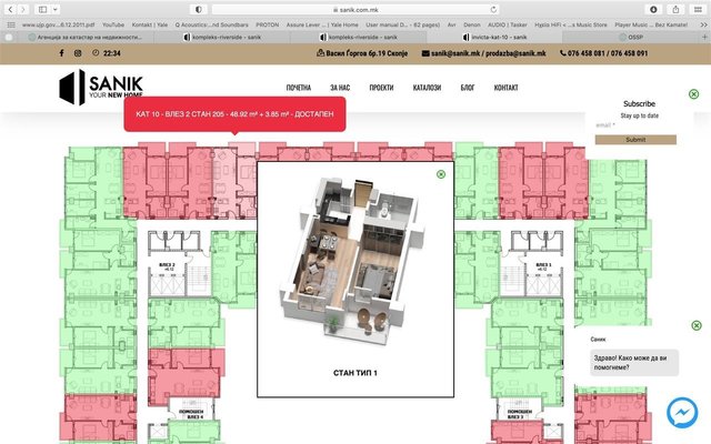 KOMPLEKS RIVERSIDE STANOVI OD 41m2, 48m2,64m2 i 92m2