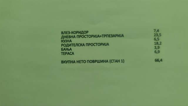 SE prodava nov Stan 66 m/2