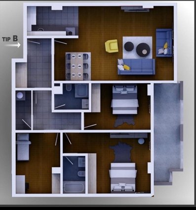 Se prodava NOV stan 112 m/2 5-kat