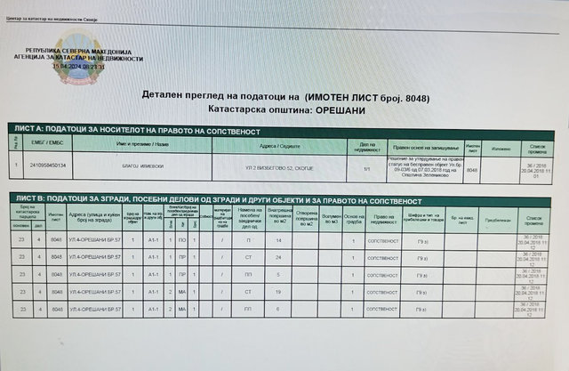 Se prodava vikendica vo Oresani, 68m2, plac 1016m