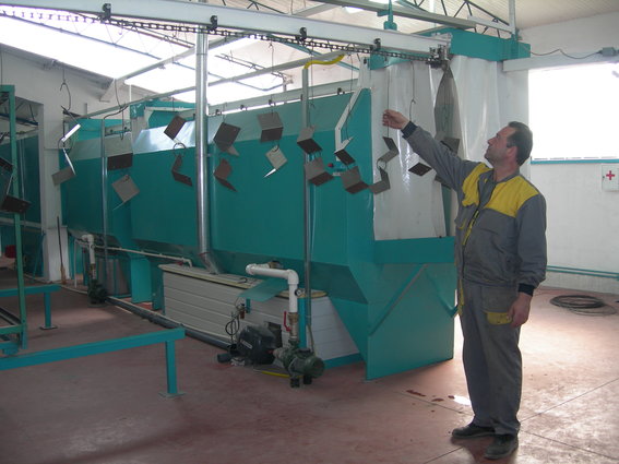 Linija za Elektrostatsko boenje